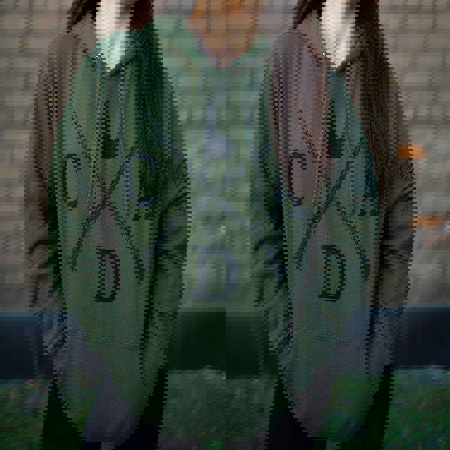 Military Green CDA Logo Musket Hoodie