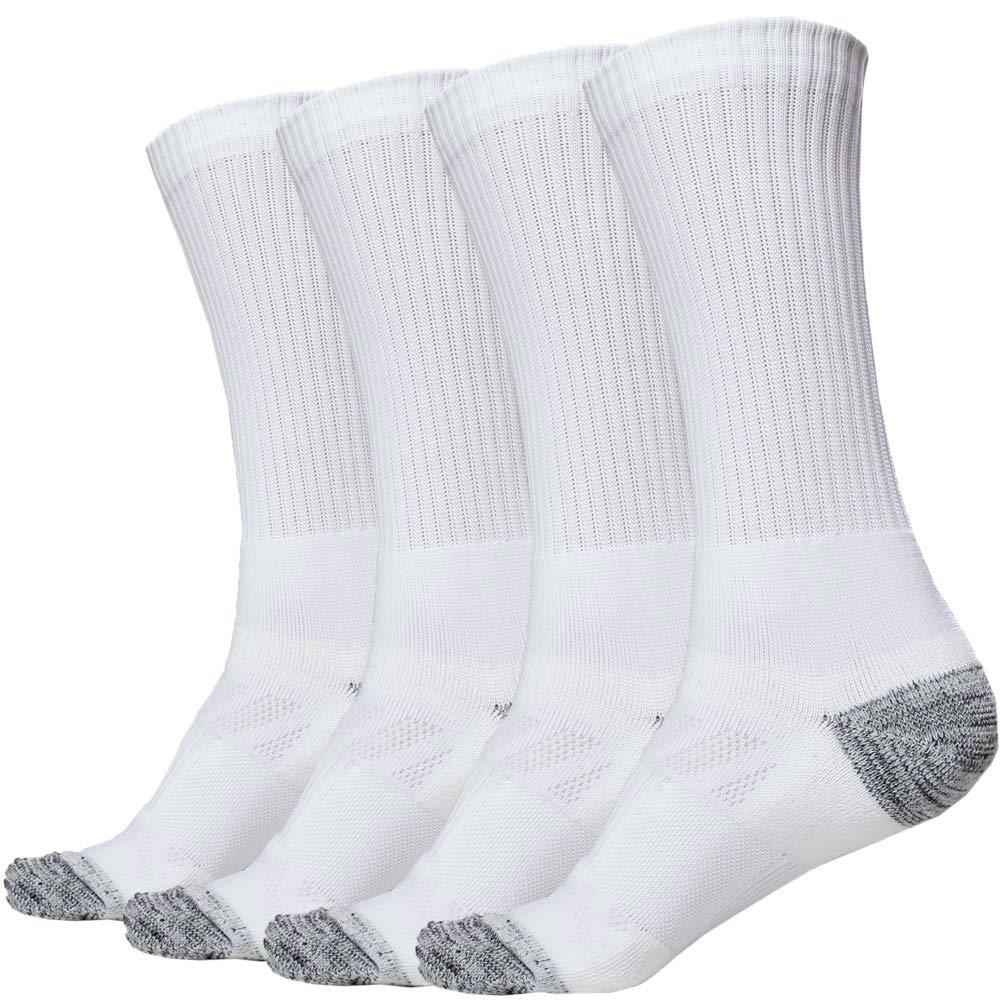 2 Pack of Men's Premium Athletic Sports Team Crew Socks for Football, Basketball, and Lacrosse