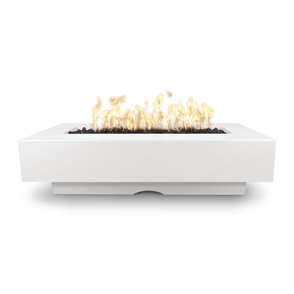 Top Fires Del Mar 60-Inch Rectangular GFRC Gas Fire Pit - Electronic Ignition