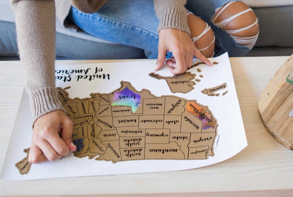 Scratch Your Travels USA Map