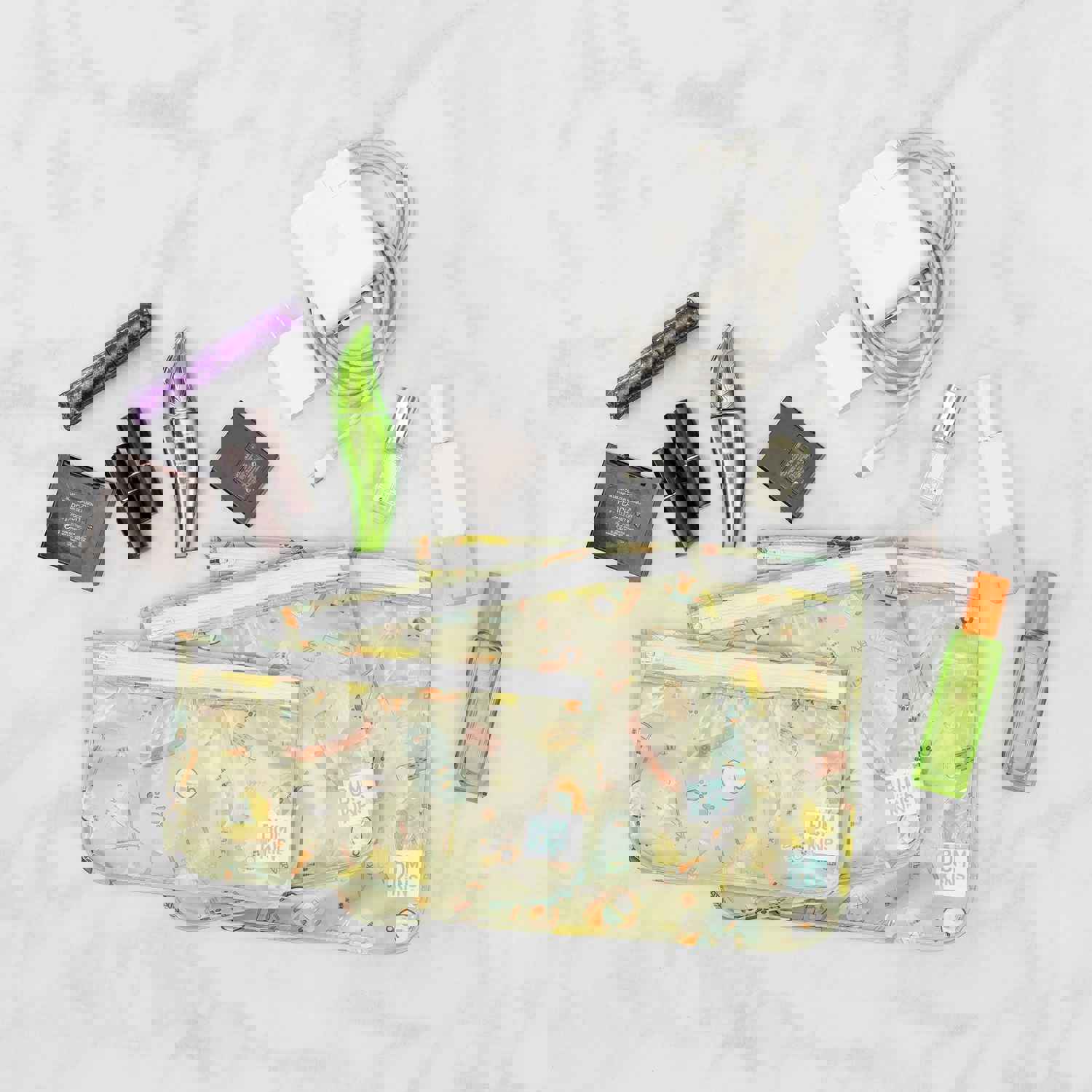 Clear Travel Bag 3-Pack: Camp Gear