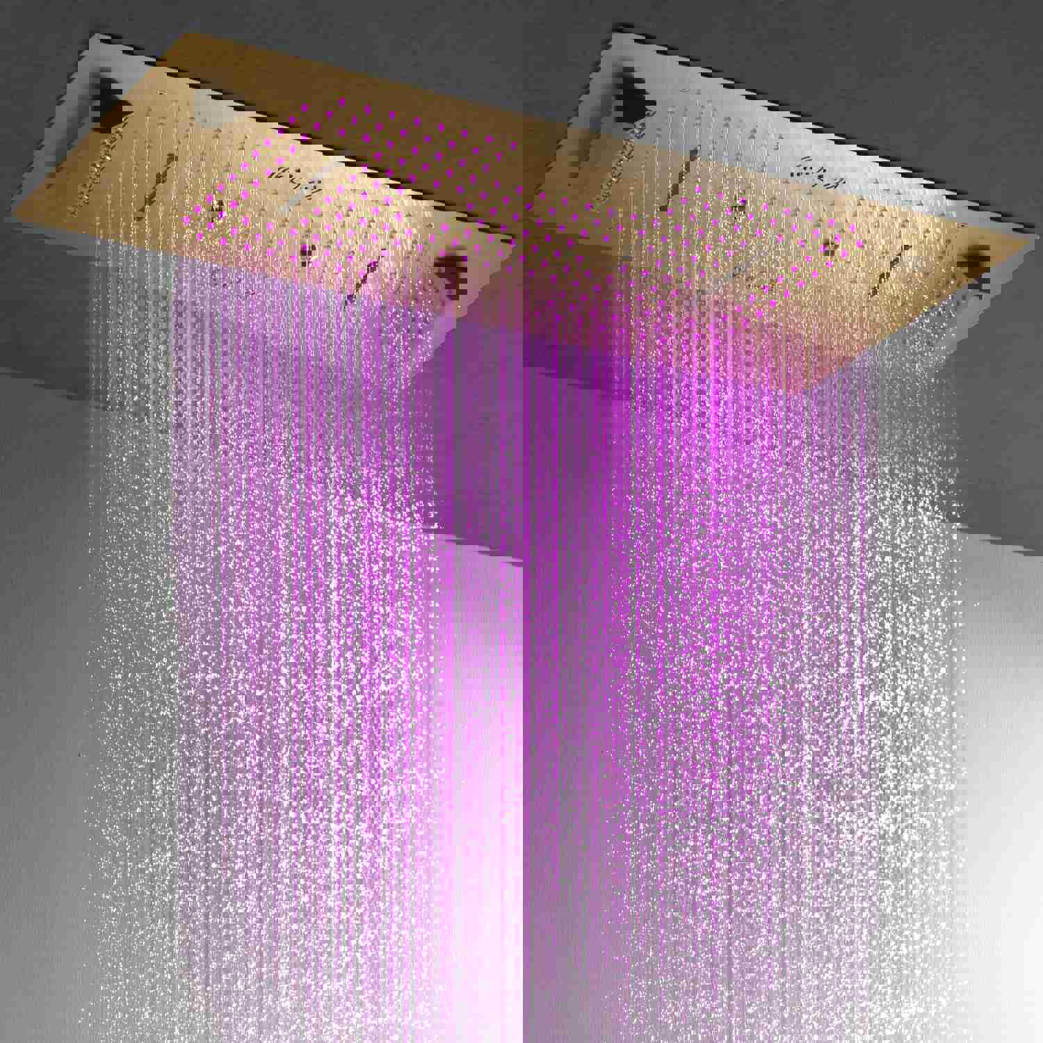 MONTANA 36X16 Complete Luxury LED Music Shower System with Digital Display Thermostatic Valve