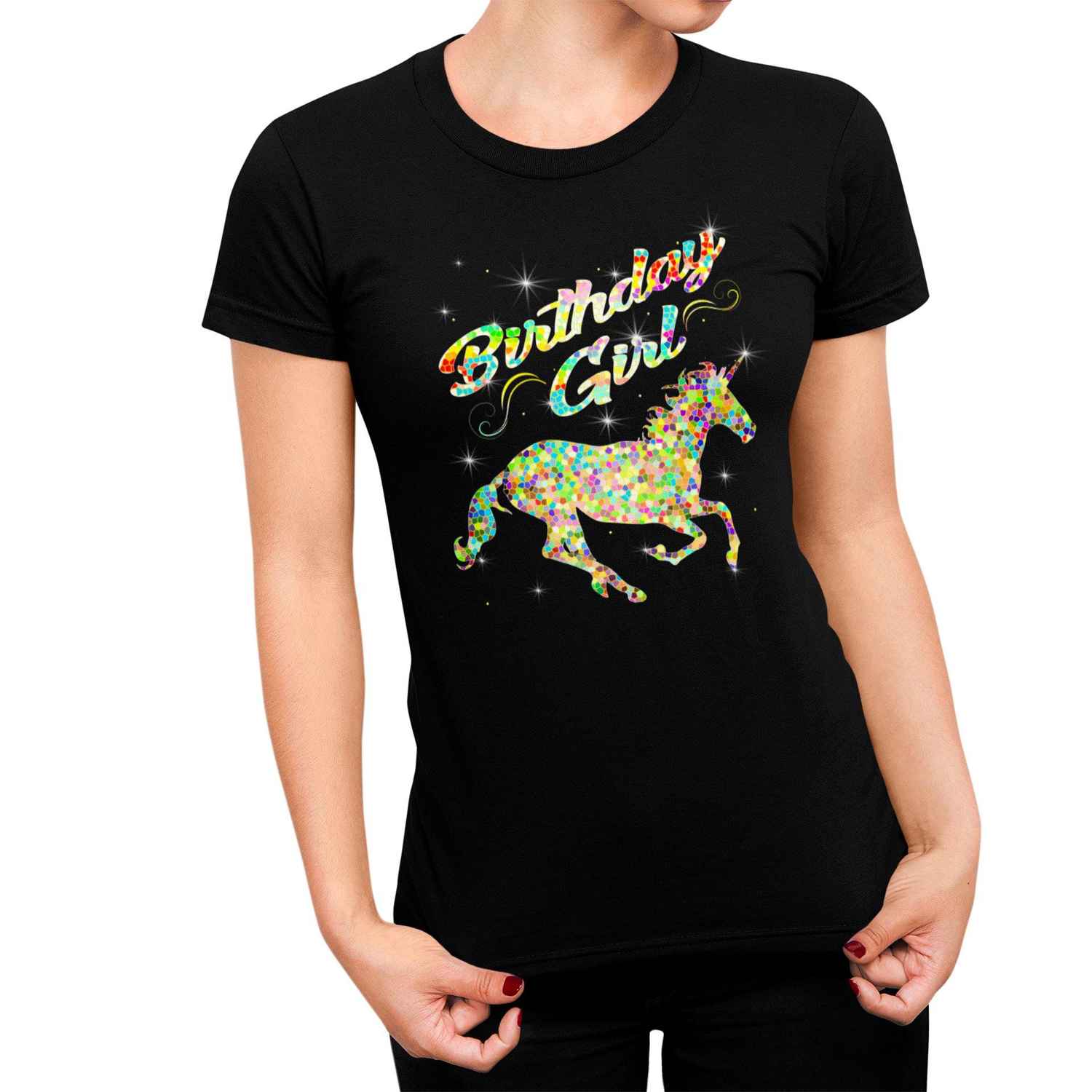 Sexy Unicorn Birthday Girl Shirt for Women - Unicorn Gifts & Birthday Outfit