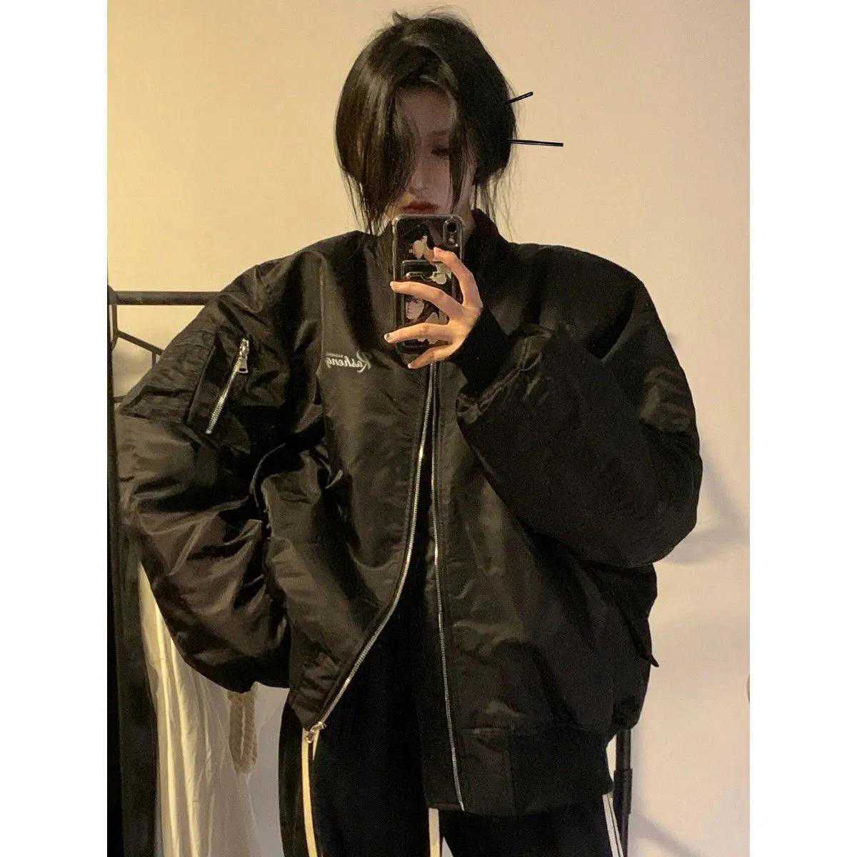 Trizchlor Y2k Vintage Streetwear Harajuku Coat Womens Zipper Cardigan Hoodie