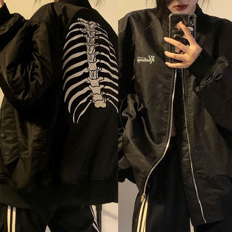 Trizchlor Y2k Vintage Streetwear Harajuku Coat Womens Zipper Cardigan Hoodie