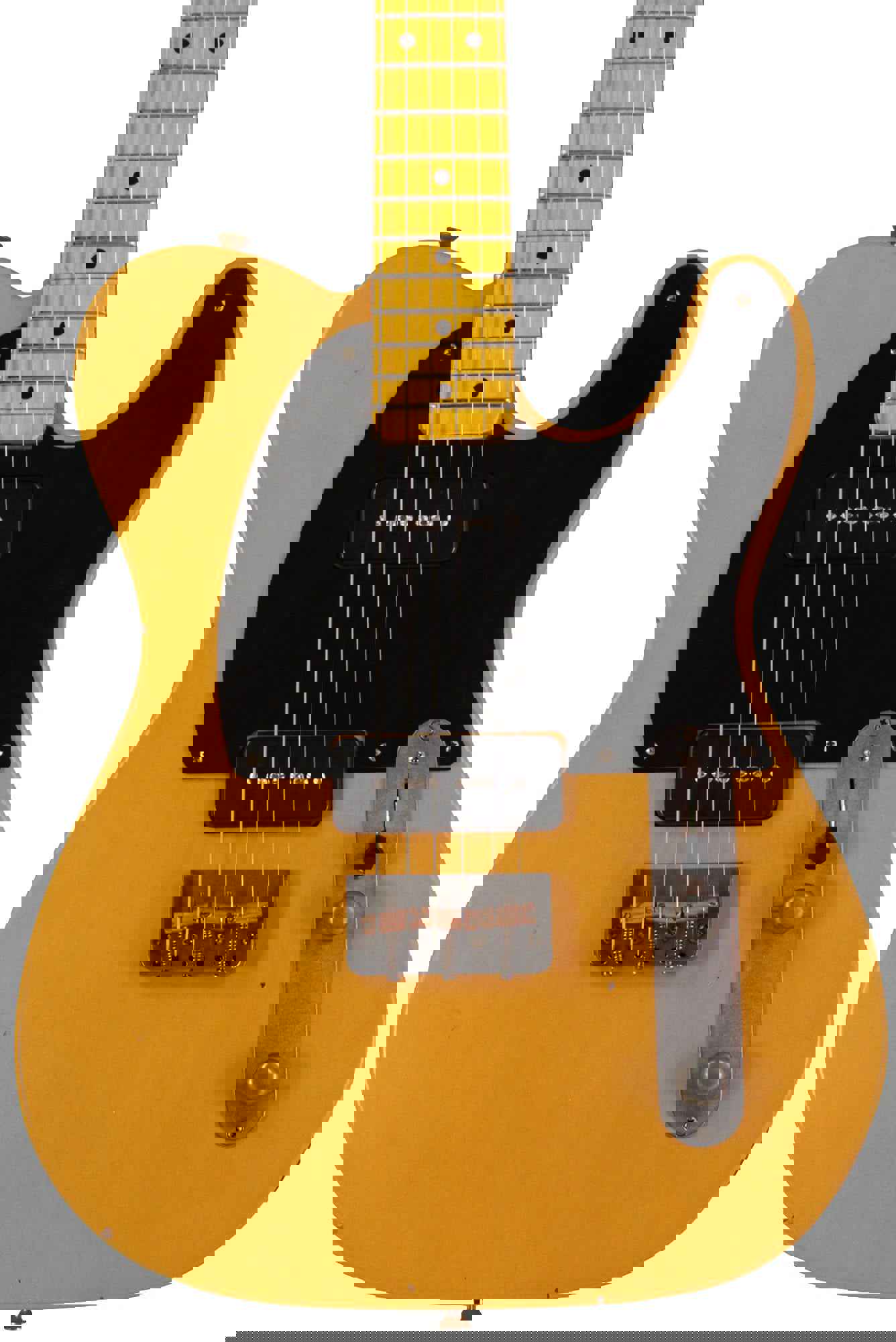 Nash T-2HB Guitar with P90 Pickups, Butterscotch Blonde Finish, Light Aging