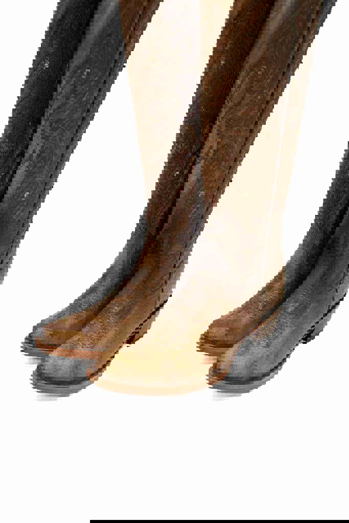 Catalina Vitro Tall Cowgirl Boot - Genuine Leather with Side Zipper