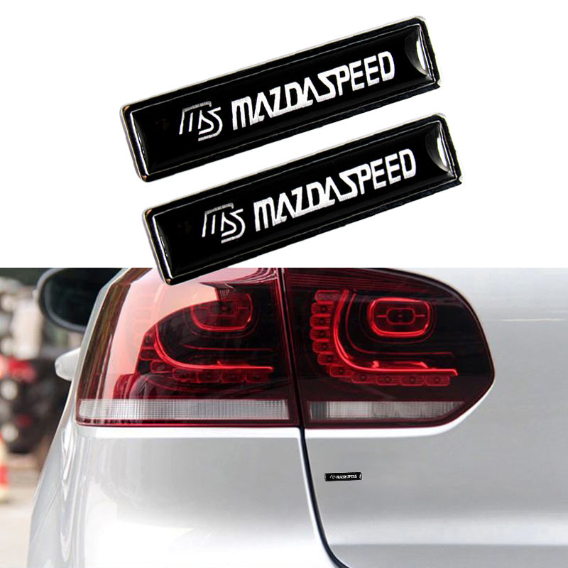 MAZDASPEED Luxury Auto Car Body Fender Metal Badge Sticker Decal 2PCS