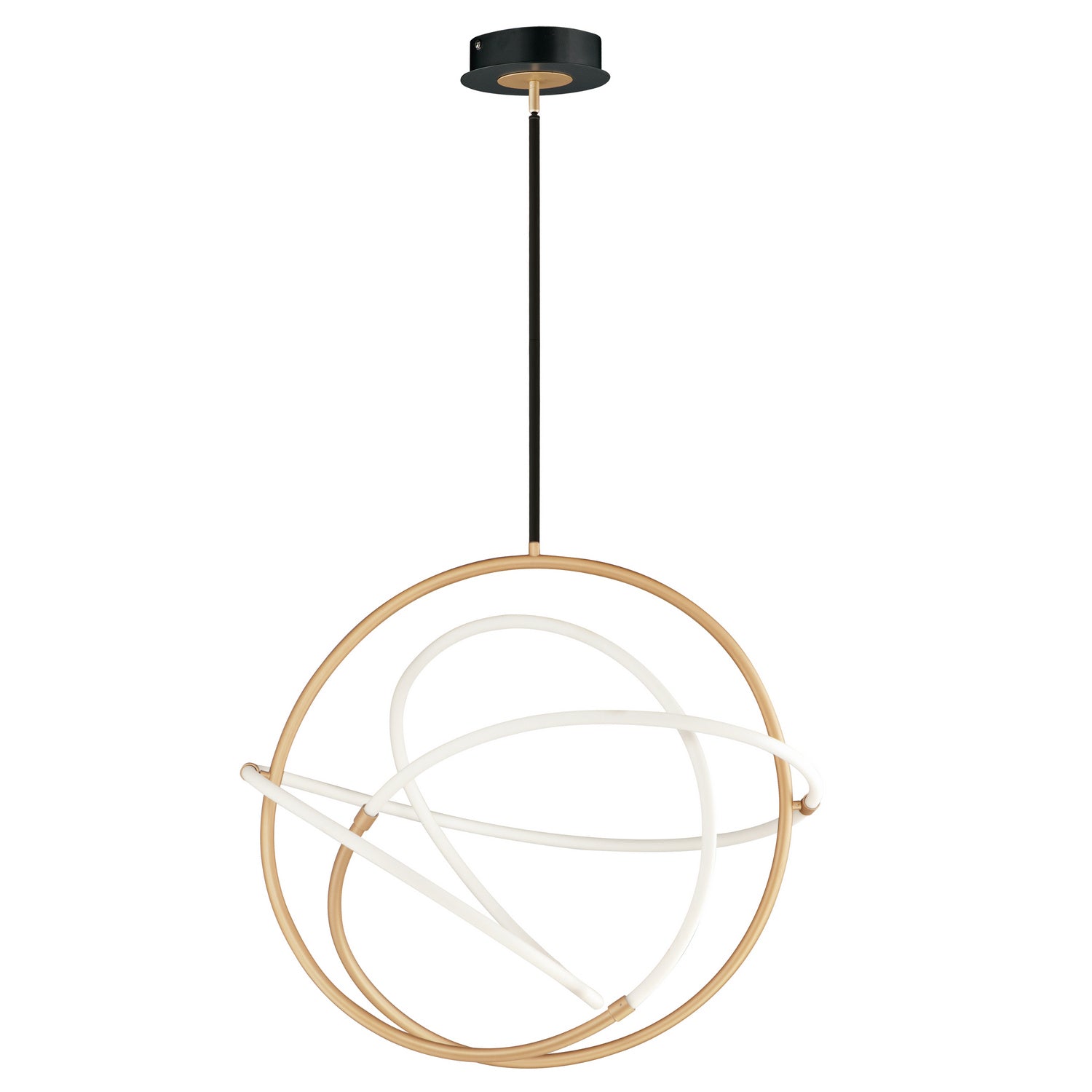 ET2 E25096-01BKGLD Mobius LED Pendant in Black and Gold