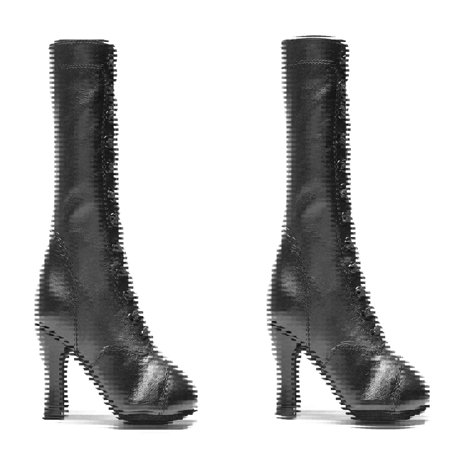 The Cambridge Boot: NY Black | 2.5 Le Roi | MED | Suede Sole | Side Zipper