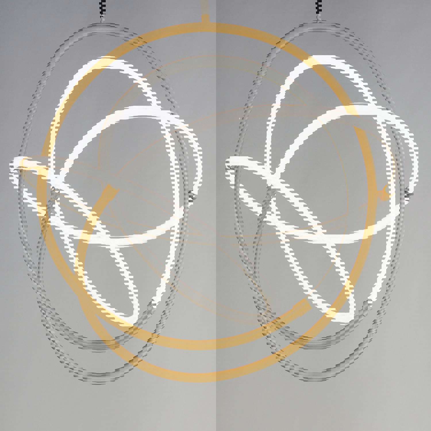 ET2 E25096-01BKGLD Mobius LED Pendant in Black and Gold