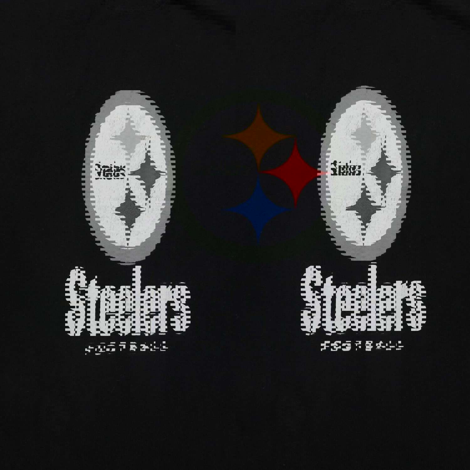 NFL Women's 3XL Black 100% Cotton Short Sleeve Steelers Football Sports Tee