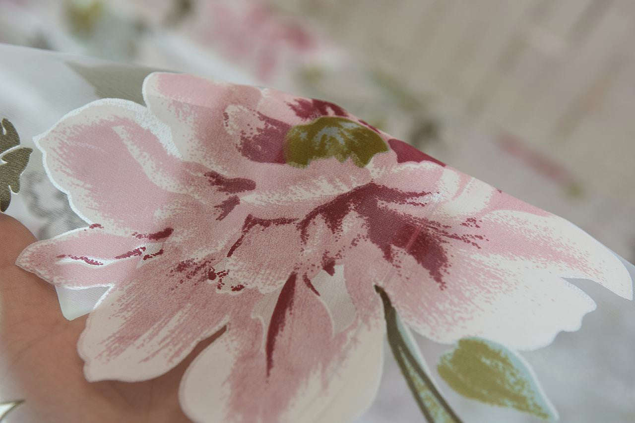 Dolce Mela Sheer Curtain Panels - Budapest 60x100H