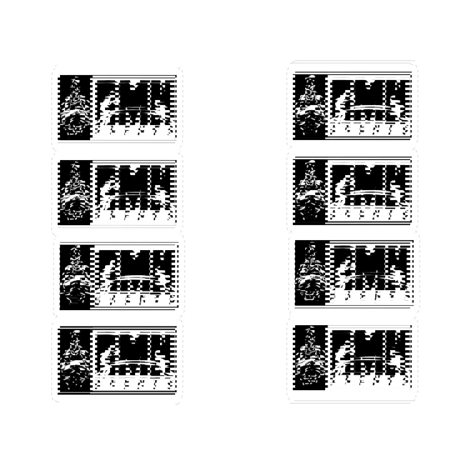 RMN Events Kiss-Cut Vinyl Decals - High Quality, Waterproof & UV-Resistant