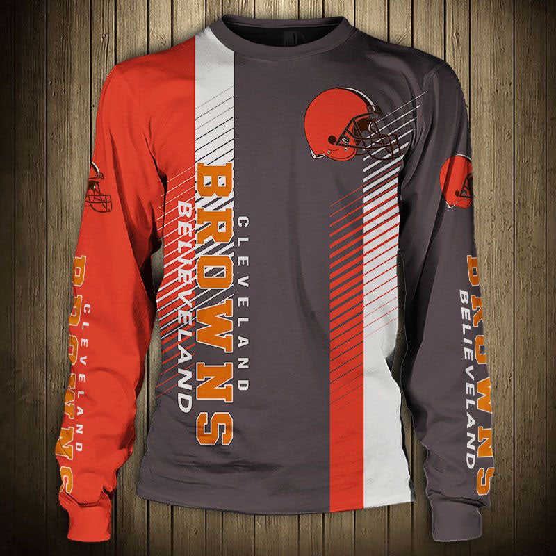 Women’s Cleveland Browns Stripe Sweatshirt