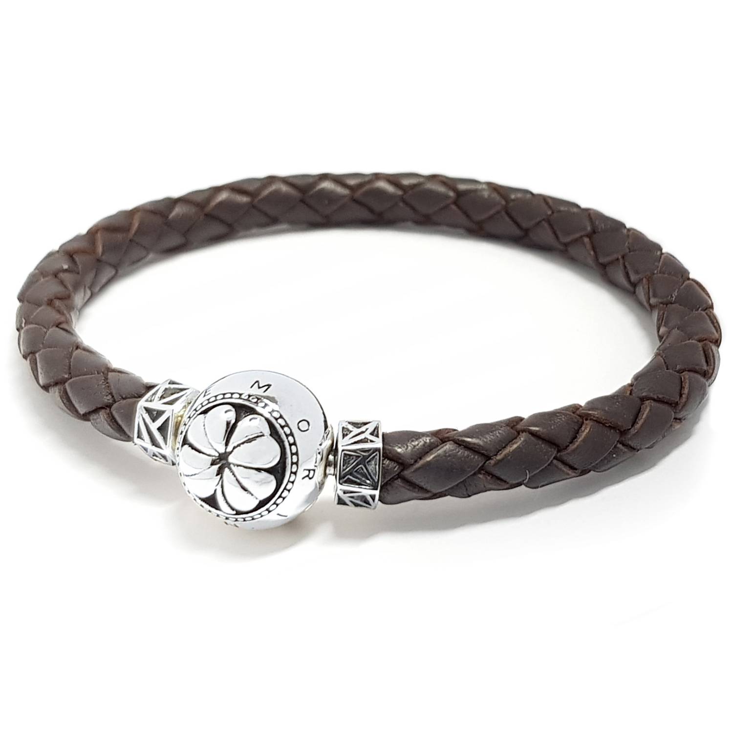 Four-leaf Clover Mascot - Sterling Silver Good Luck Charm