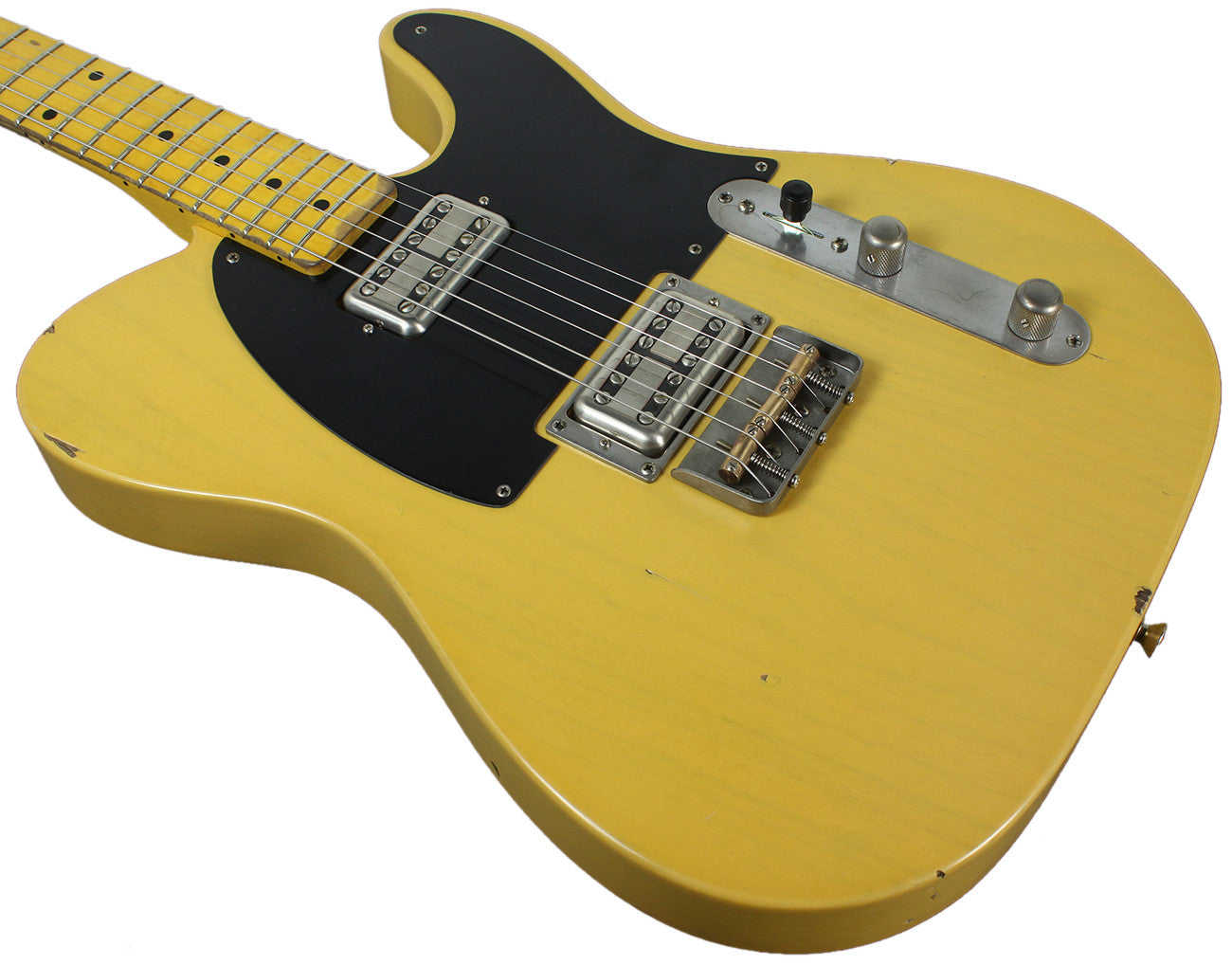 Nash T-2HB Guitar, Butterscotch Blonde, Lollartrons, Medium Aging