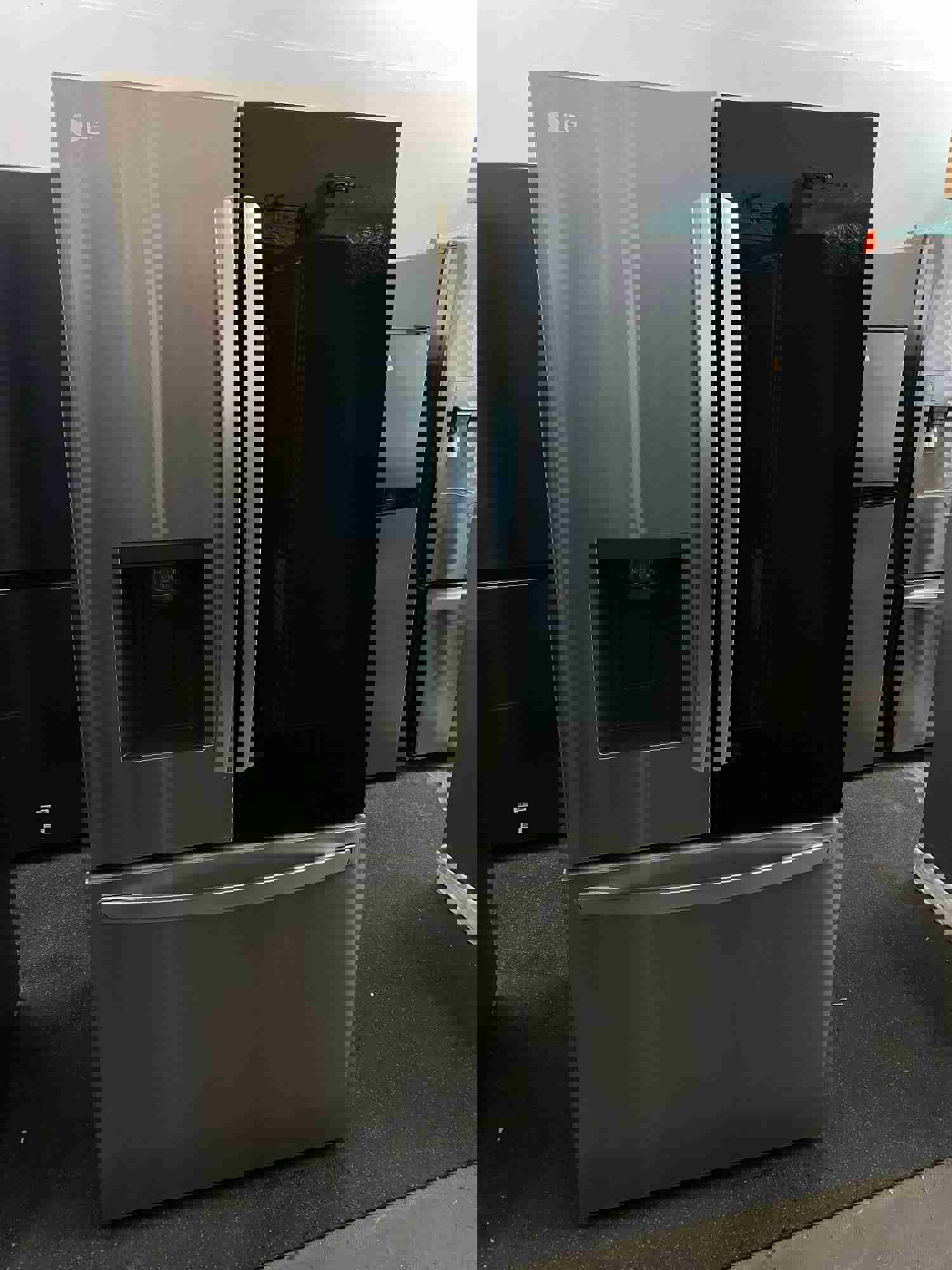 LG LRFOC2606S 36 Inch Counter-Depth MAX™ Smart French Door Refrigerator with WiFi and Dual Ice Makers