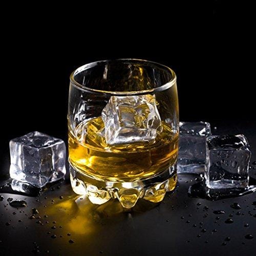 Ticent Silicone Ice Cube Trays Set - Sphere & Square Molds for Whiskey & Cocktails (BPA Free, 2-Pack)