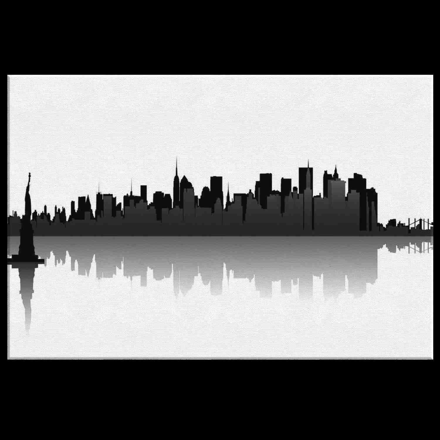 STATUE of LIBERTY & NY SKYLINE - CANVAS ART