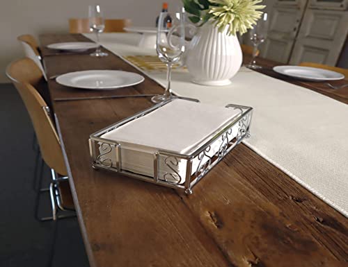 LEVIMETREE Stainless Steel Napkin Holder - Modern Serviette Holder for Dining Tables & Home Décor