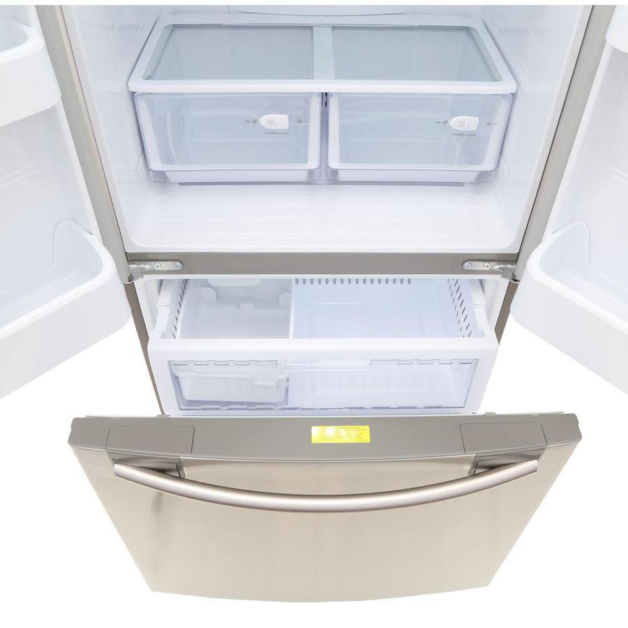 Samsung 17.5-cu ft Counter-depth French Door Refrigerator with Ice Maker (Stainless Steel)