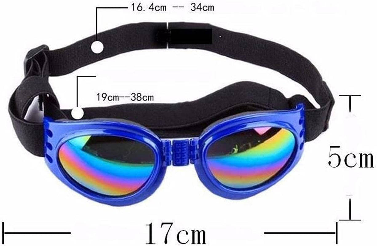 BYBYCD 6 Colors Foldable Waterproof Pet Eyewear UV Protection Sunglasses for Dogs