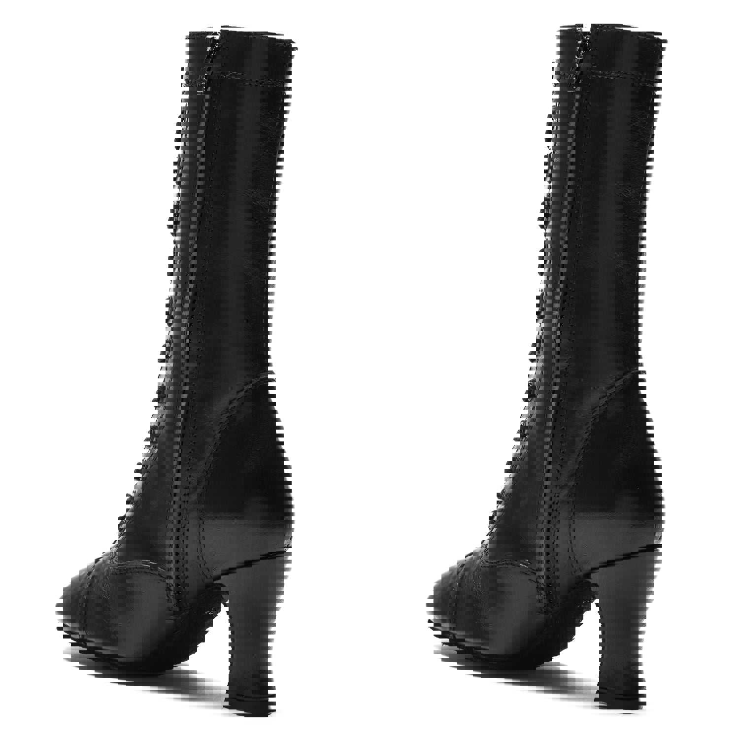 The Cambridge Boot: NY Black | 2.5 Le Roi | MED | Suede Sole | Side Zipper