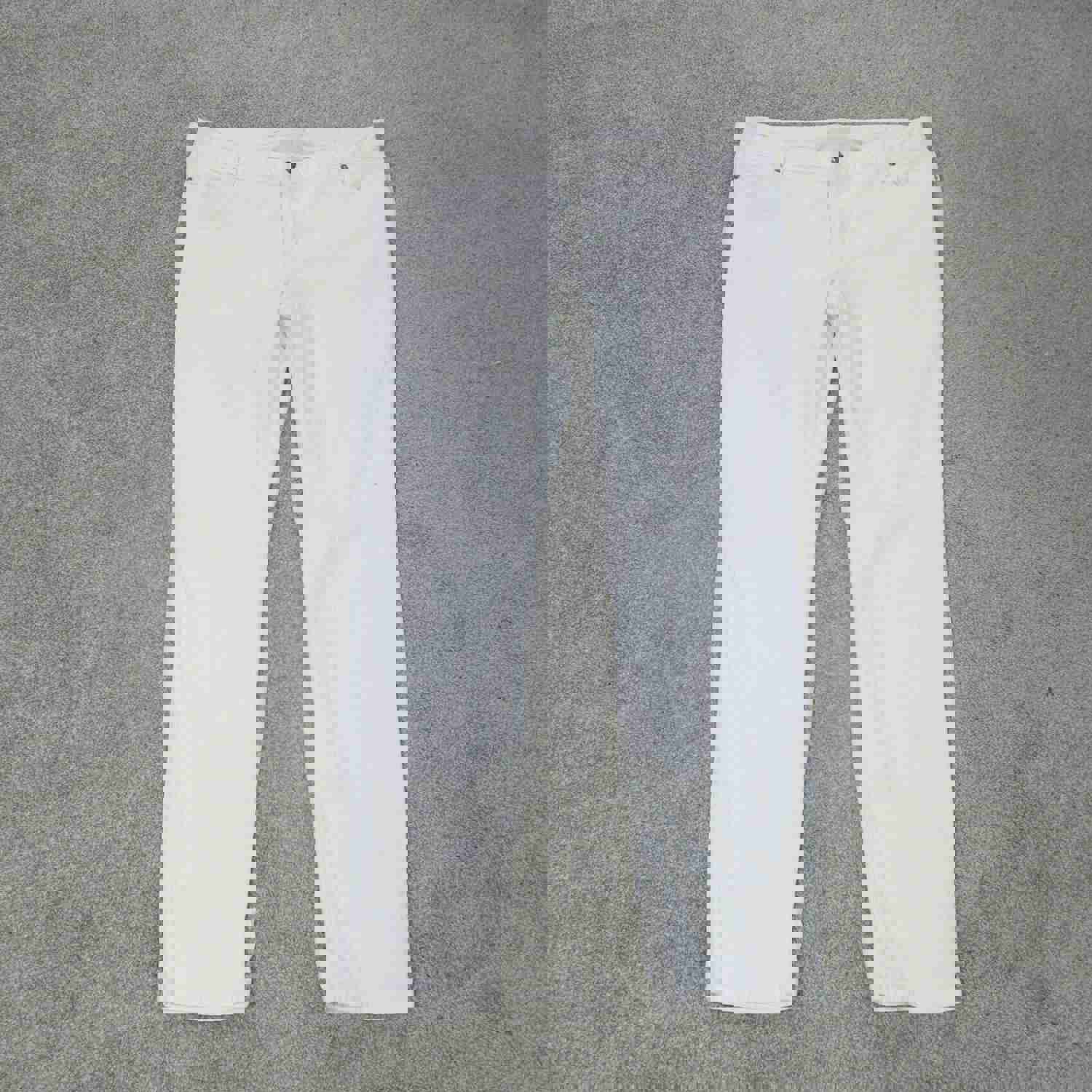 Michael Kors Women's White Skinny Jeans W35 Stretch Denim with Pockets