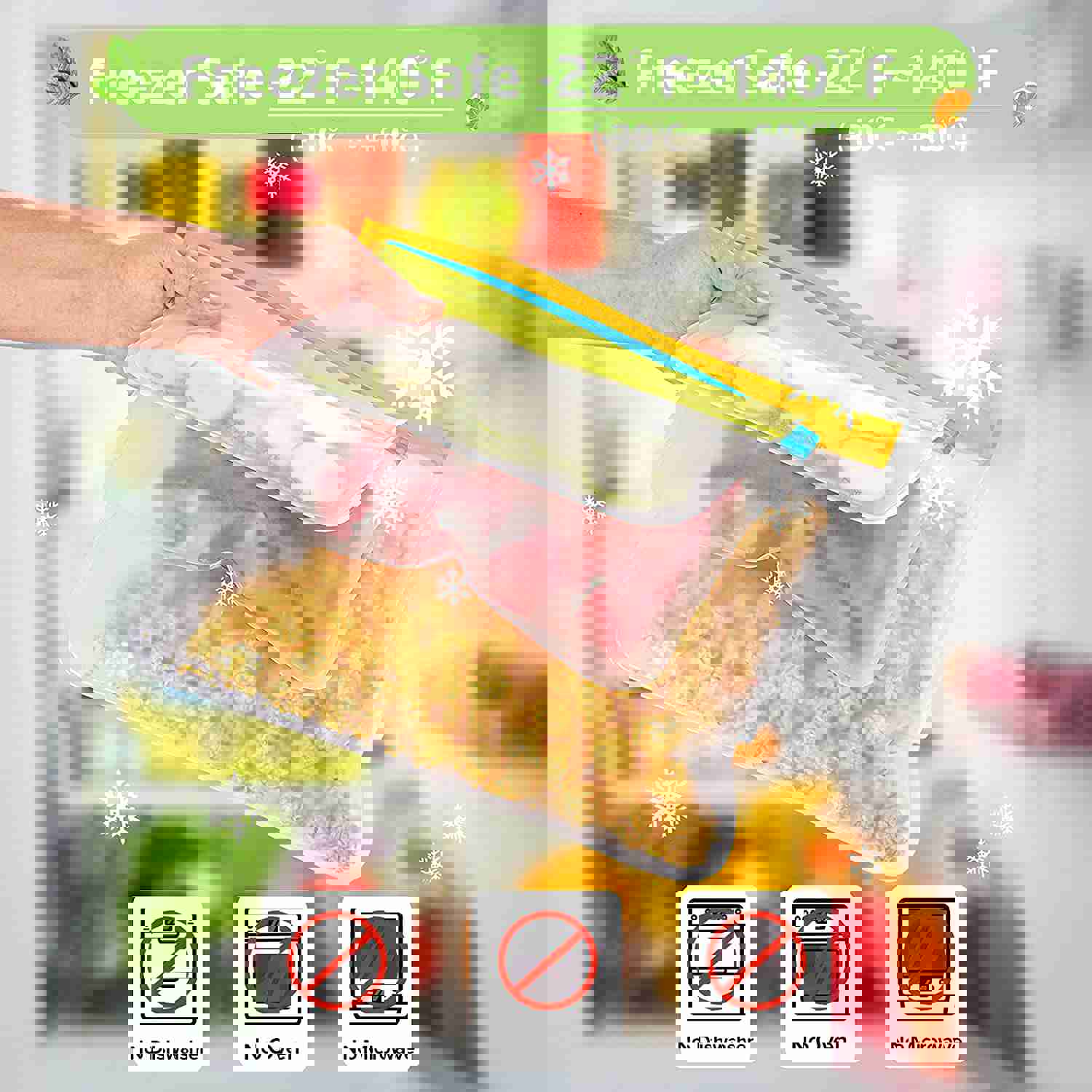 Ceephouge 18 Pack Reusable Food Storage Bags with Drying Rack - BPA Free, Leakproof Silicone & Plastic Lunch Bags