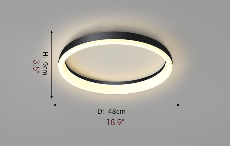 MIRODEMI® Round LED Ceiling Lamp - Minimalist Design for Bedroom, Kitchen & Dining Room