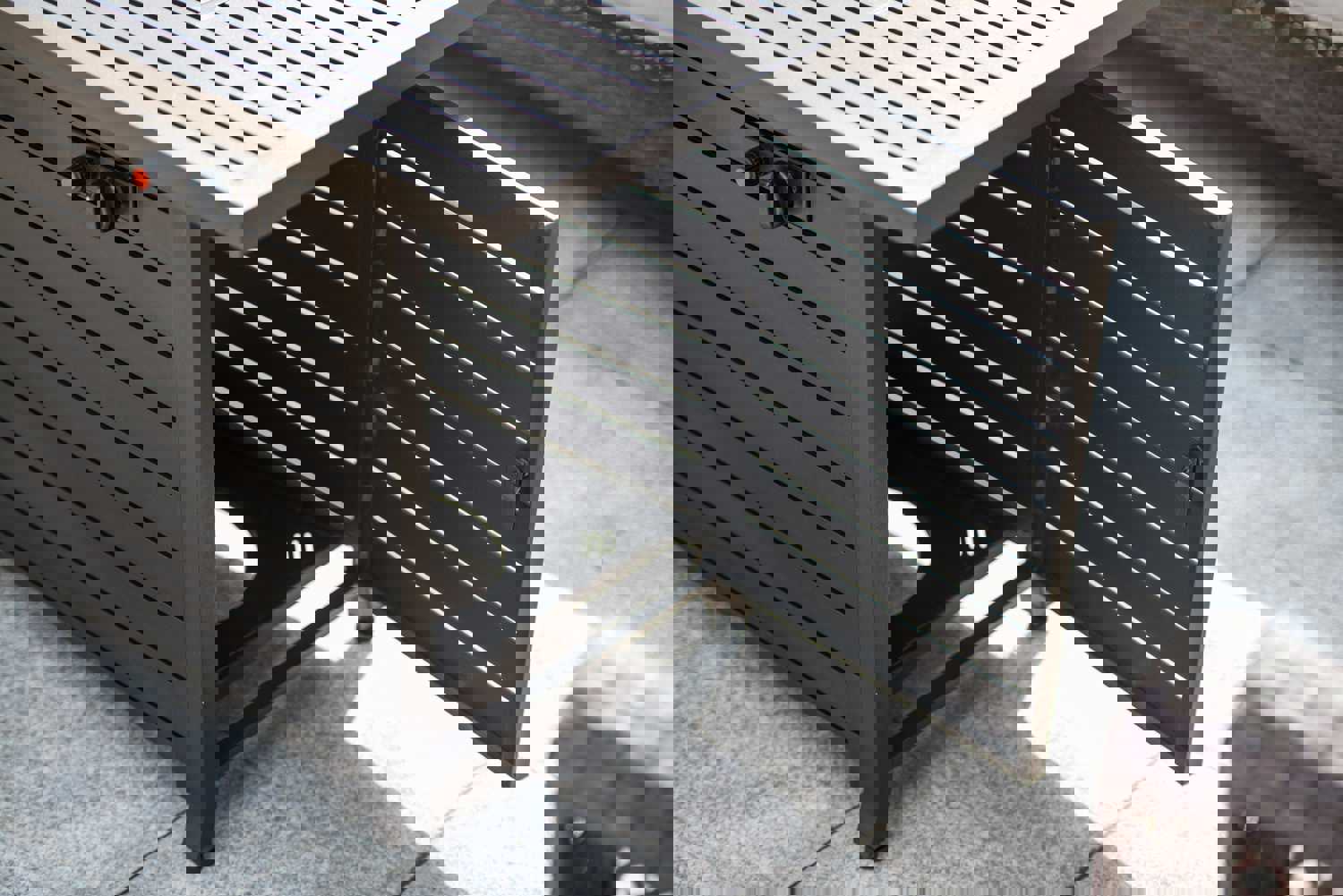 57in Outdoor Propane Gas Fire Pit Table 50000BTU with Lid, Glass Beads, ETL Certification