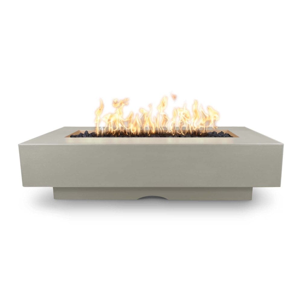 Top Fires Del Mar 60-Inch Rectangular GFRC Gas Fire Pit - Electronic Ignition