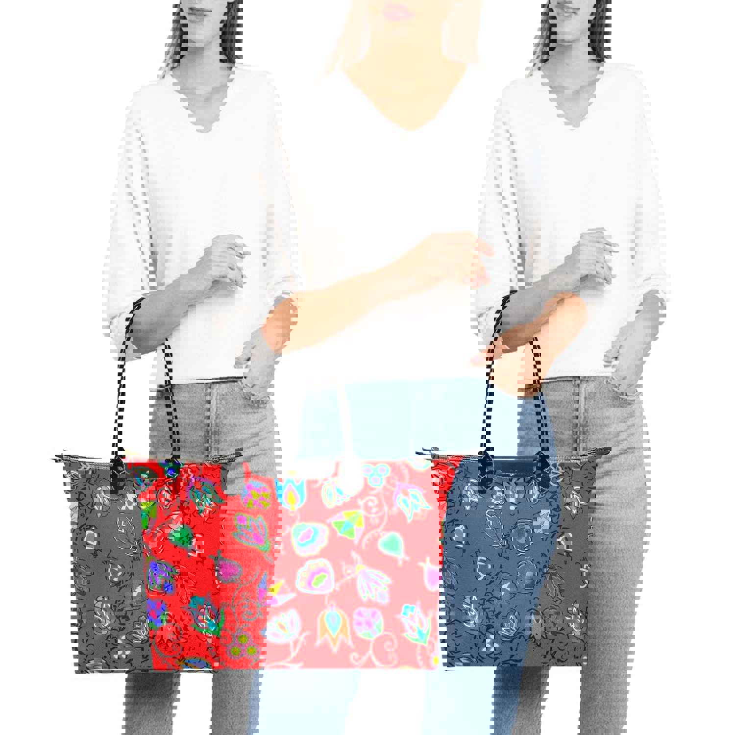 Indigenous Paisley Dahlia Single-Shoulder Lady Handbag