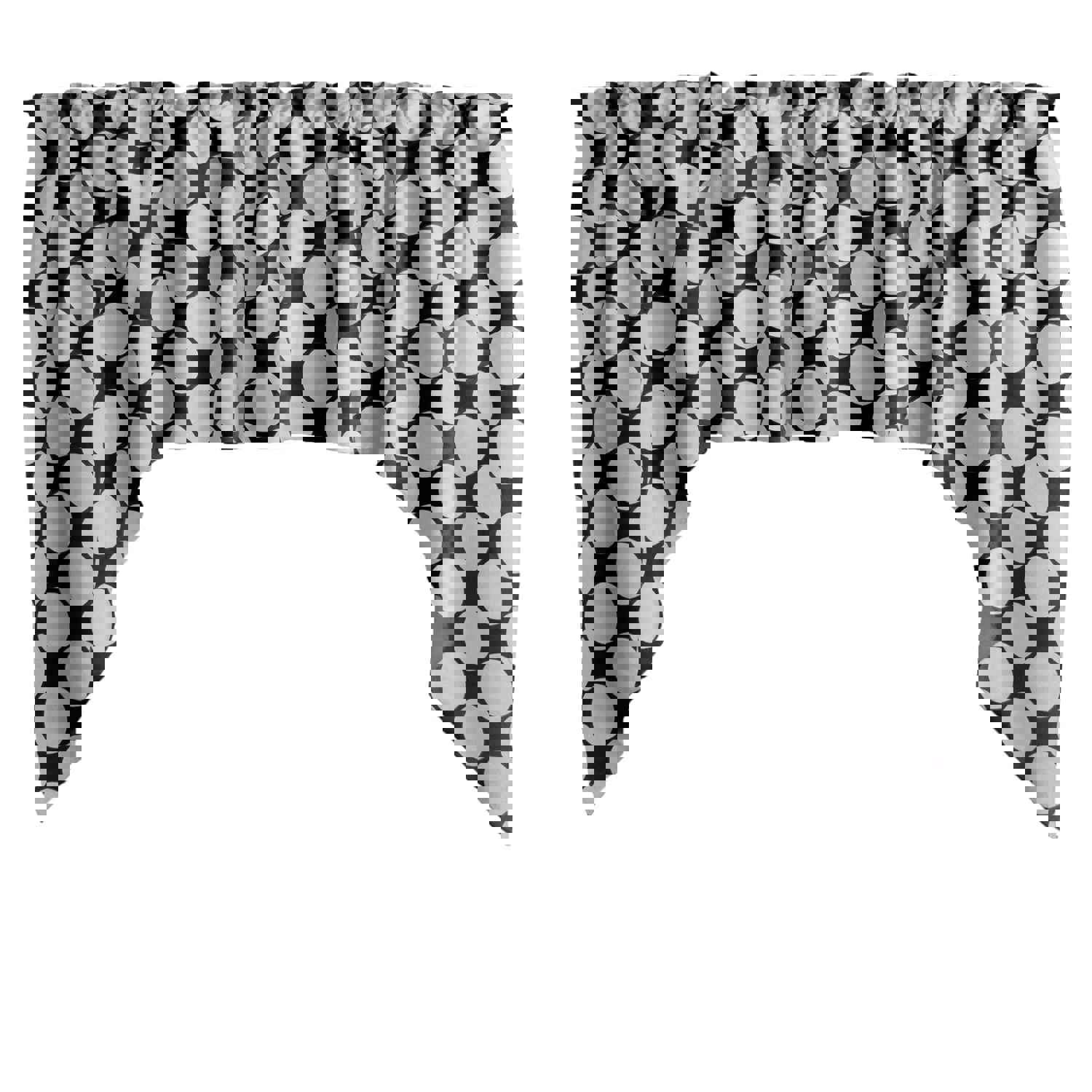 Swag Valance Cotton Large Circle Dot Print 58" Wide / 36" Tall