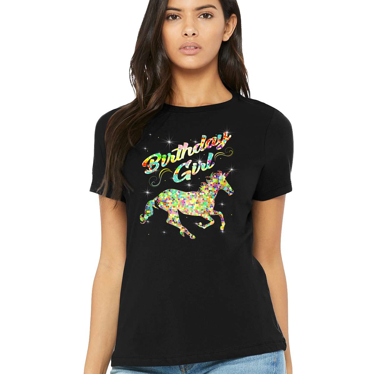 Sexy Unicorn Birthday Girl Shirt for Women - Unicorn Gifts & Birthday Outfit