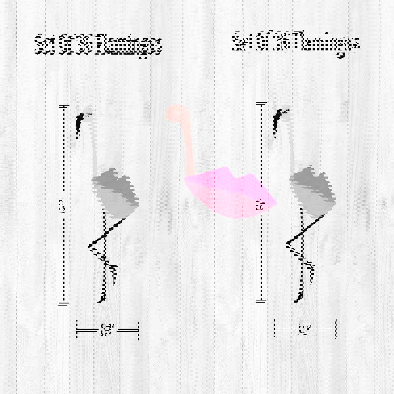 Flamingo Lips Wall Decals - Fun and Whimsy Peel and Stick Decals