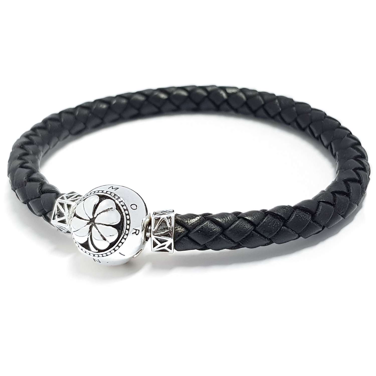 Four-leaf Clover Mascot - Sterling Silver Good Luck Charm