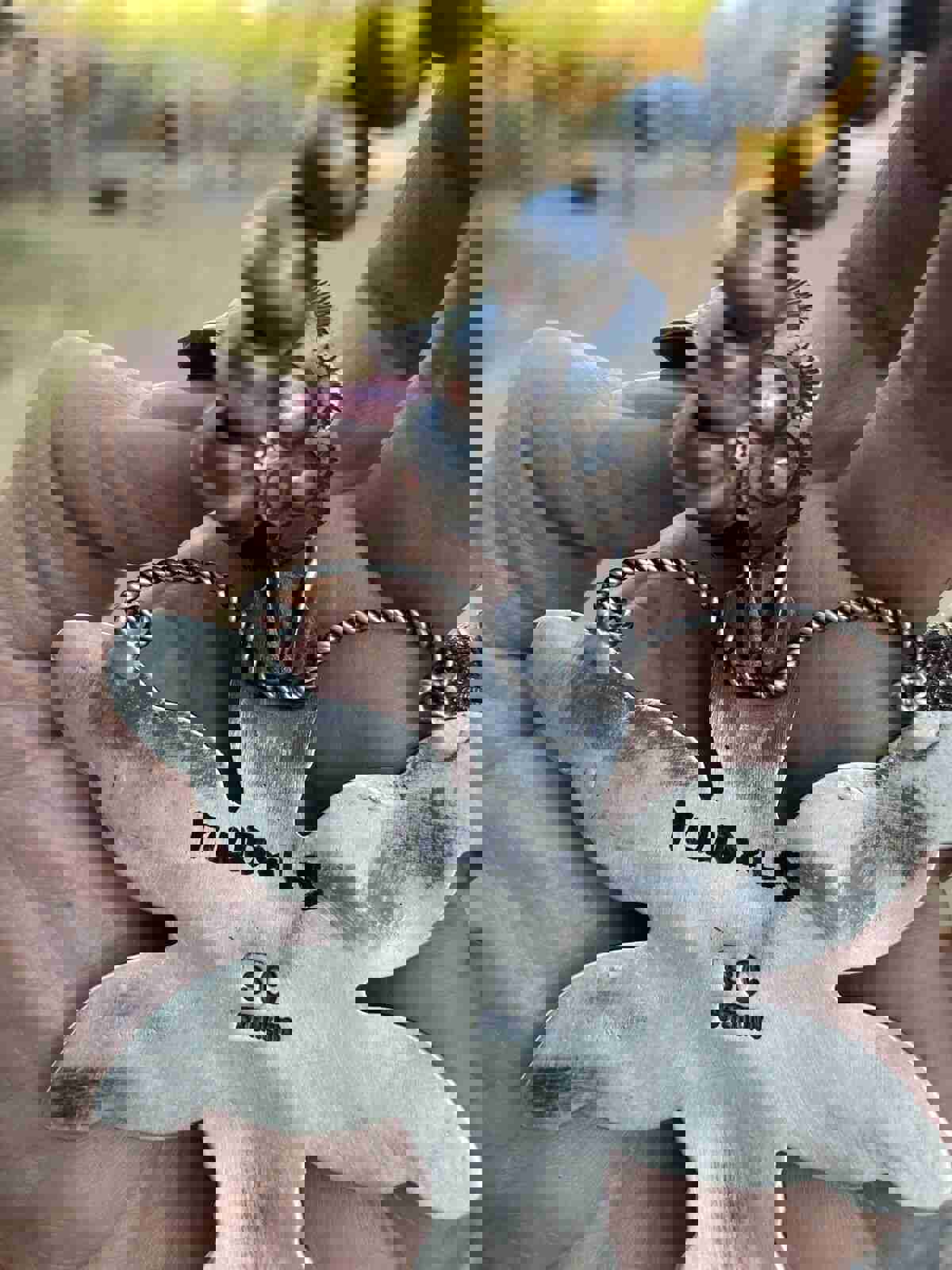 Shawn Cayatenito Sterling Silver Kingman Turquoise & Coral Dragonfly Pendant