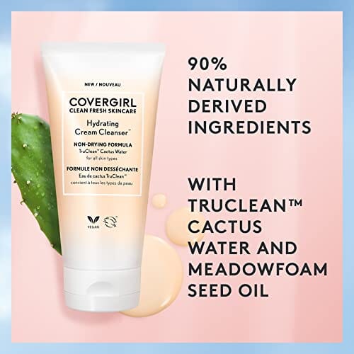 COVERGIRL Clean Fresh Skincare Hydrating Cream Cleanser, Case of 24