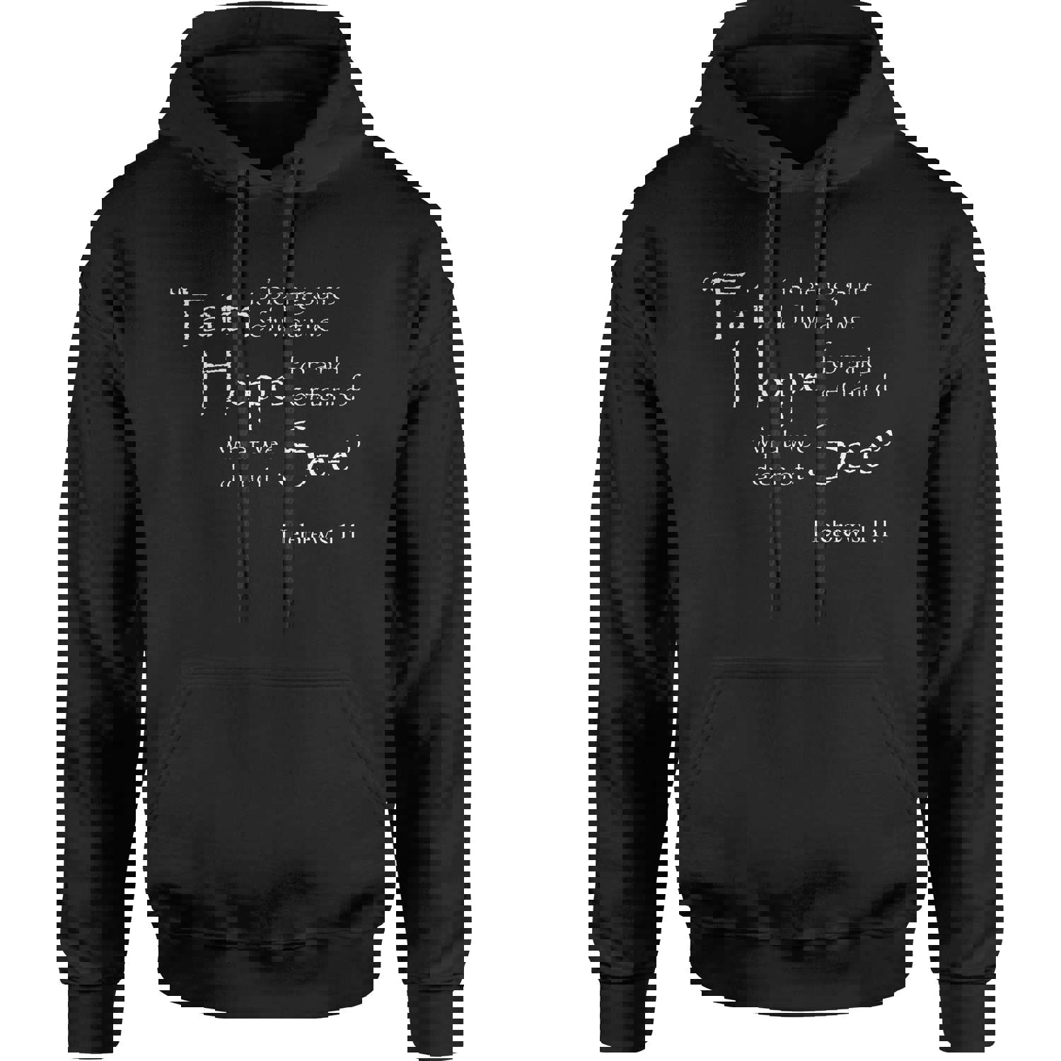 Faith Hope Hebrews 11:1 Bible Verse Hoodie