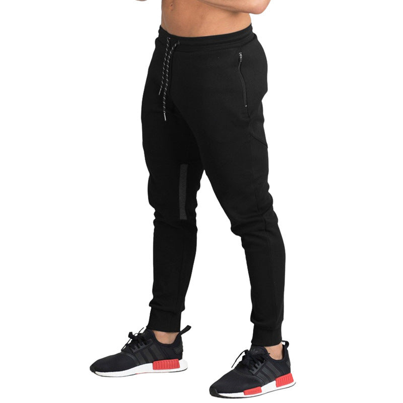 Men's Casual Sports Fitness Pants - Slim Fit & Breathable Cotton