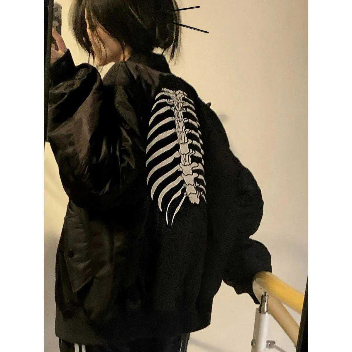 Trizchlor Y2k Vintage Streetwear Harajuku Coat Womens Zipper Cardigan Hoodie