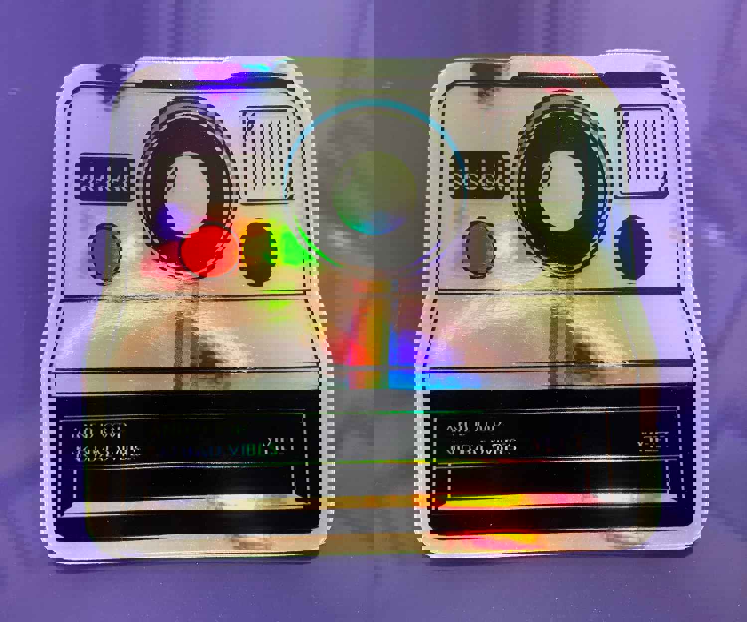 Polaroid Camera Hologram Sticker for Hydro Flask