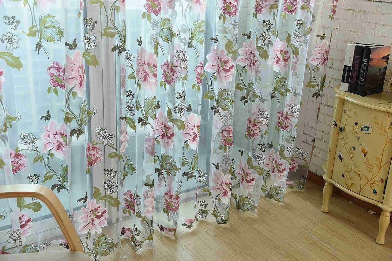 Dolce Mela Sheer Curtain Panels - Budapest 60x100H