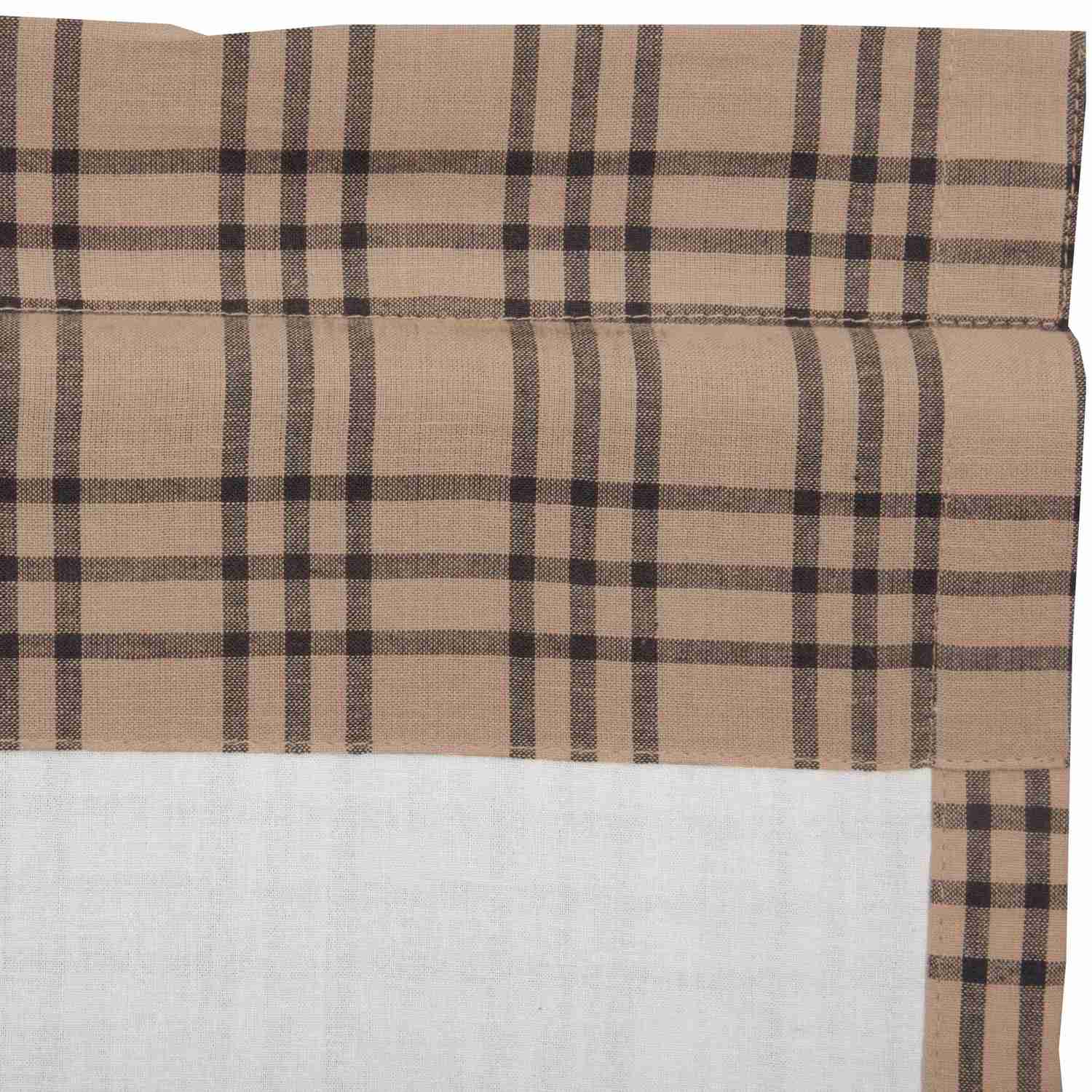 Sawyer Mill Charcoal Plaid Swag Set of 2 36x36x16
