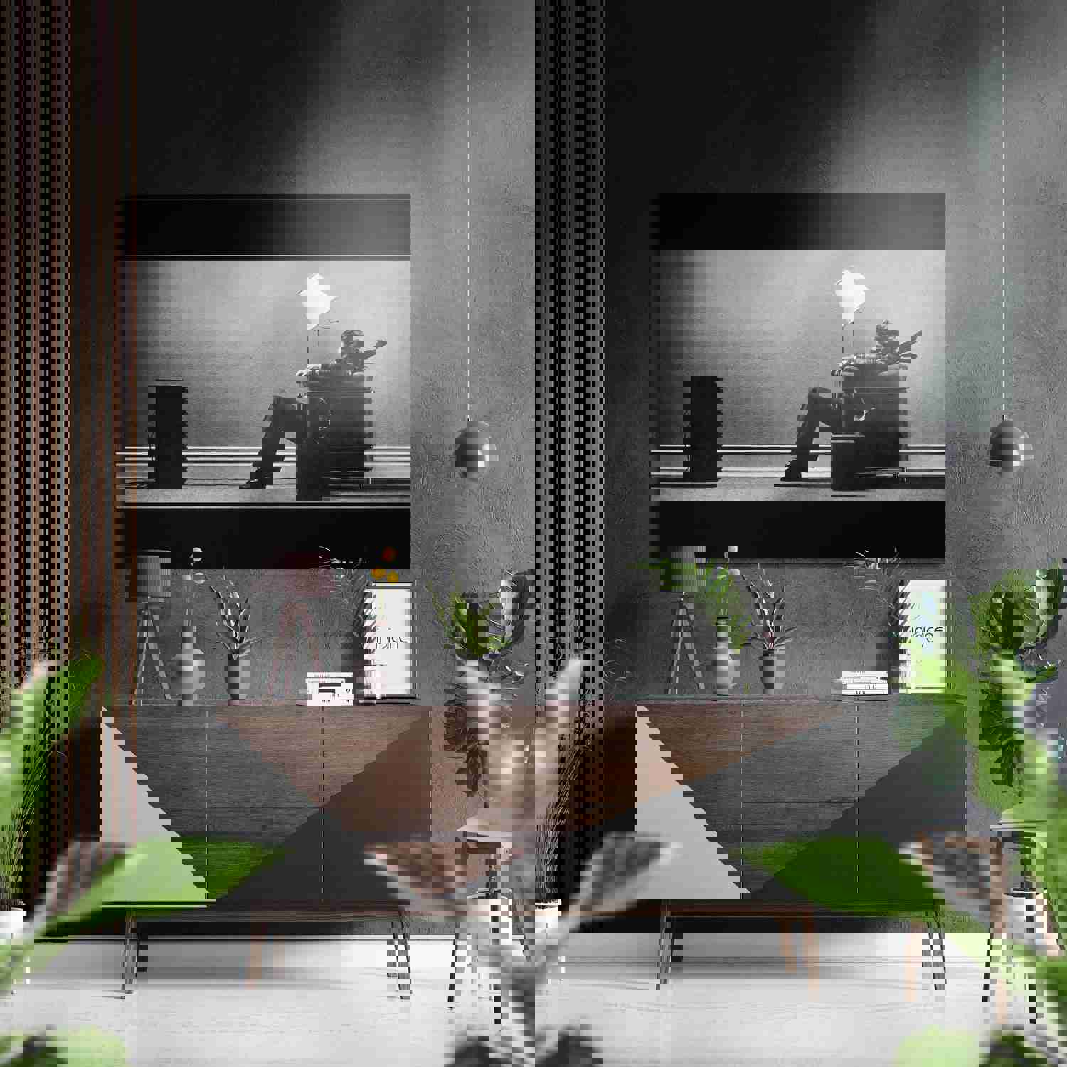 Music Wind Brushed Aluminium Dibond Wall Art