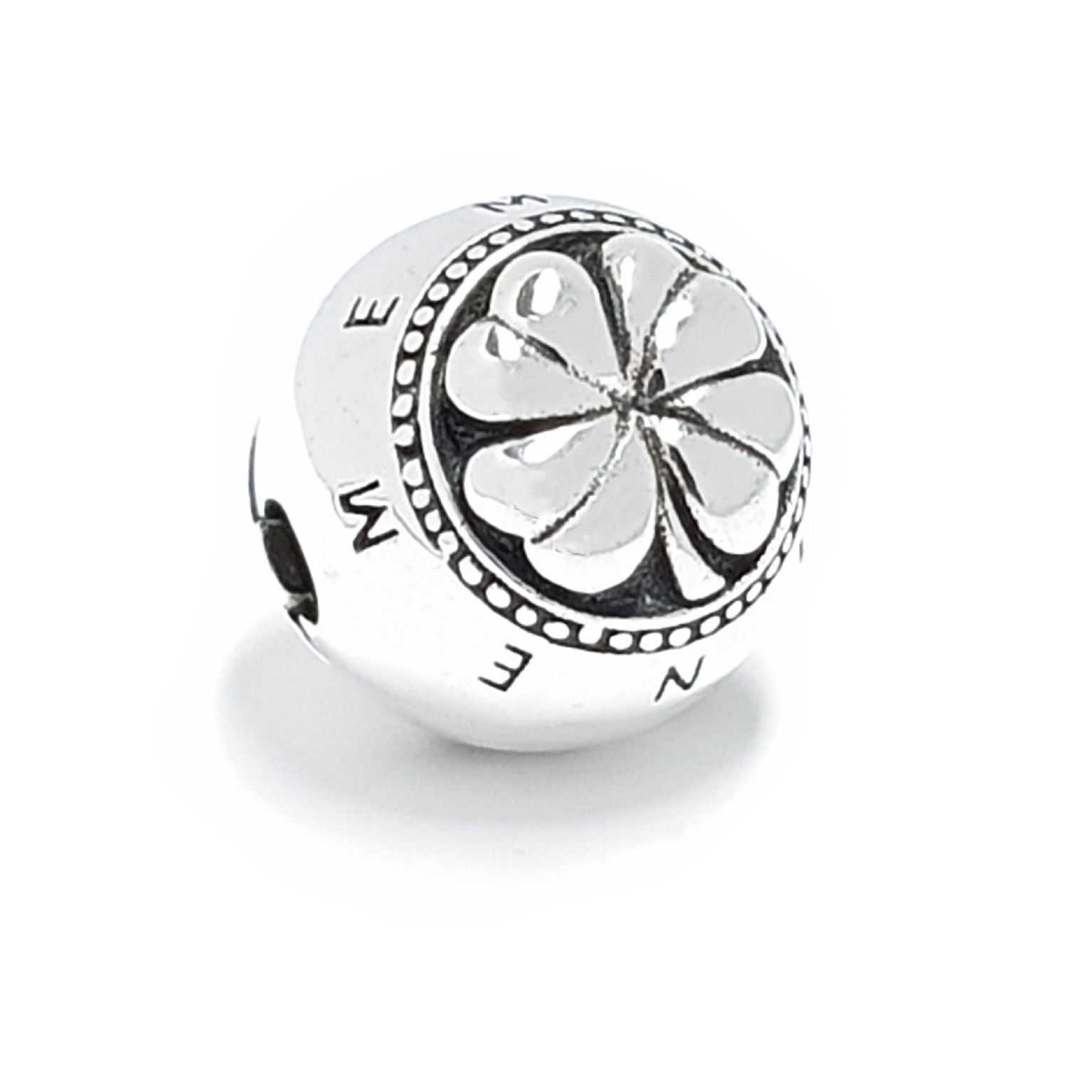 Four-leaf Clover Mascot - Sterling Silver Good Luck Charm