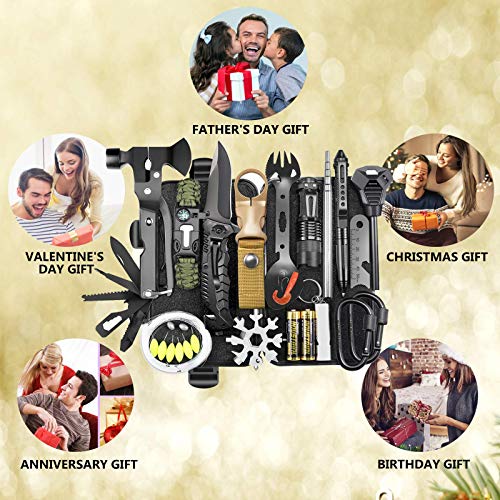 30 in 1 Survival Gear and Equipment Kit for Outdoor Emergency Camping Hiking Fishing Hunting