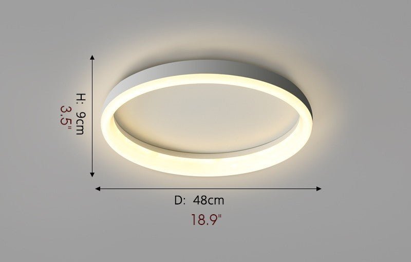 MIRODEMI® Round LED Ceiling Lamp - Minimalist Design for Bedroom, Kitchen & Dining Room